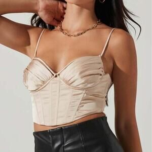 ASTR THE LABEL Cream C  orset top in Size Small